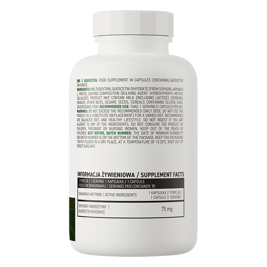 OstroVit Quercetin Vege, Quercetin, 90 Kapseln