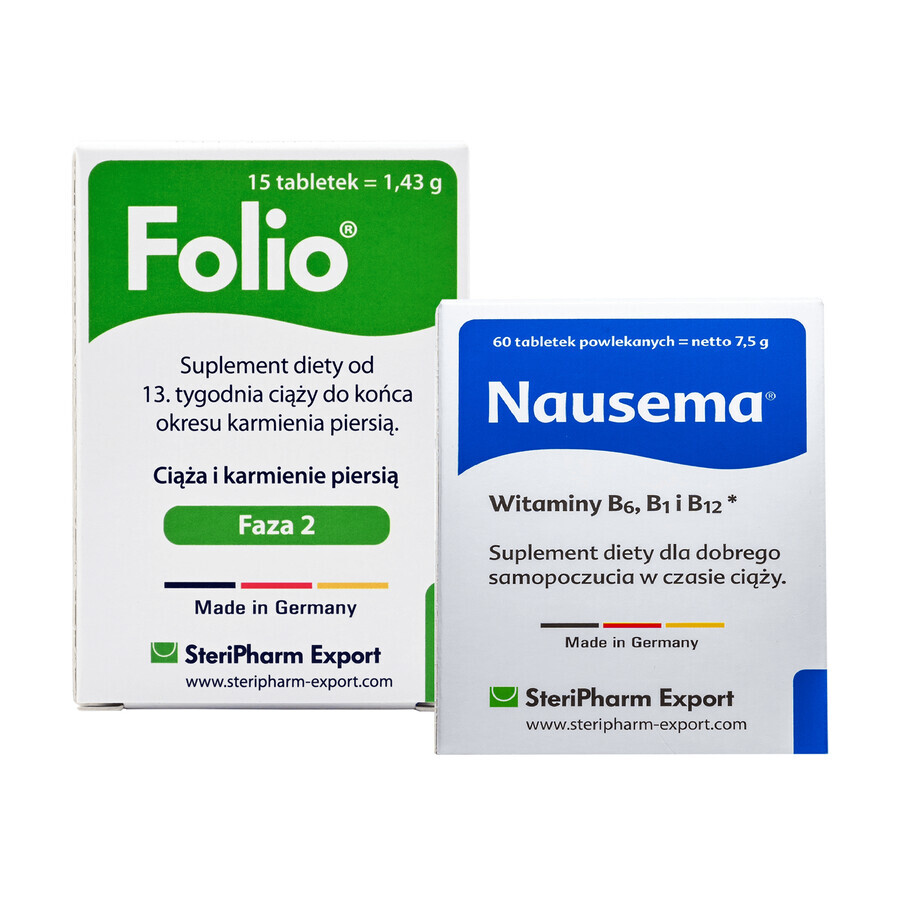 Folio Phase 2, 90 Tabletten + Nausema, 60 überzogene Tabletten kostenlos