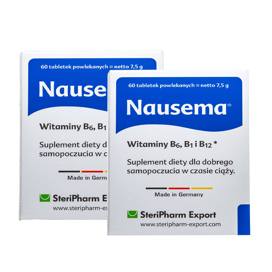 Nausema, 60 Filmtabletten + 60 Filmtabletten gratis