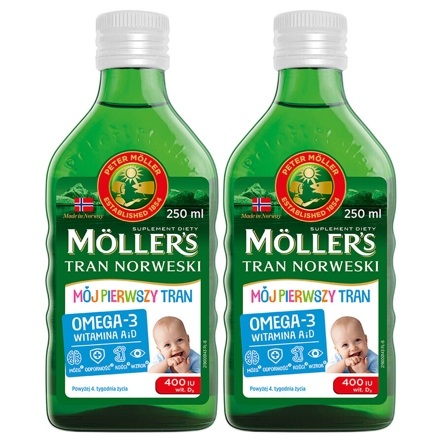 Moller's My First Norwegian Dietary Food Set, ab 4 Wochen, 2 x 250 ml