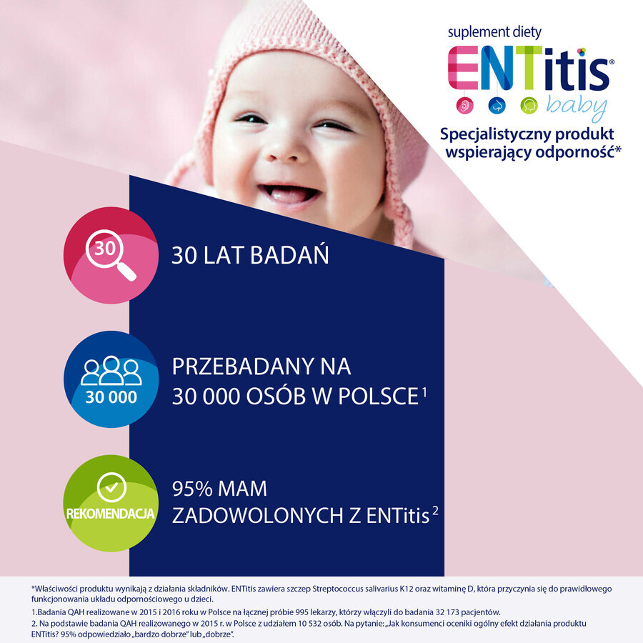 ENTitis Baby Set für Babys ab 6 Monaten und Kinder, Geschmacksrichtung Banane, 3 x 30 Portionsbeutel