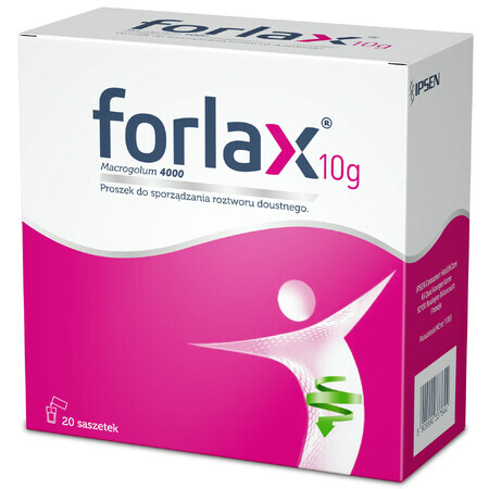 Forlax 10 g, powder for oral solution, 20 sachets