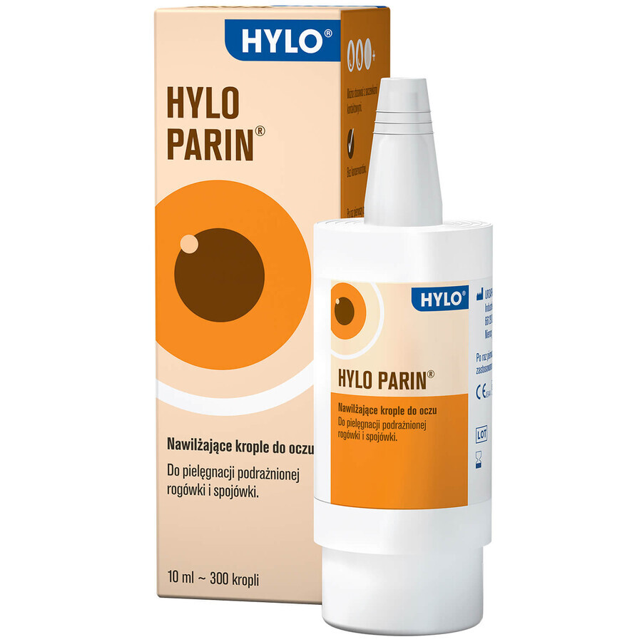 Hylo Parin, moisturizing eye drops with sodium heparate, preservative-free, 10 ml