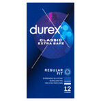 Durex Extra Safe, Kondome mit mehr Gleitmittel, verstärkt, 12 Stück