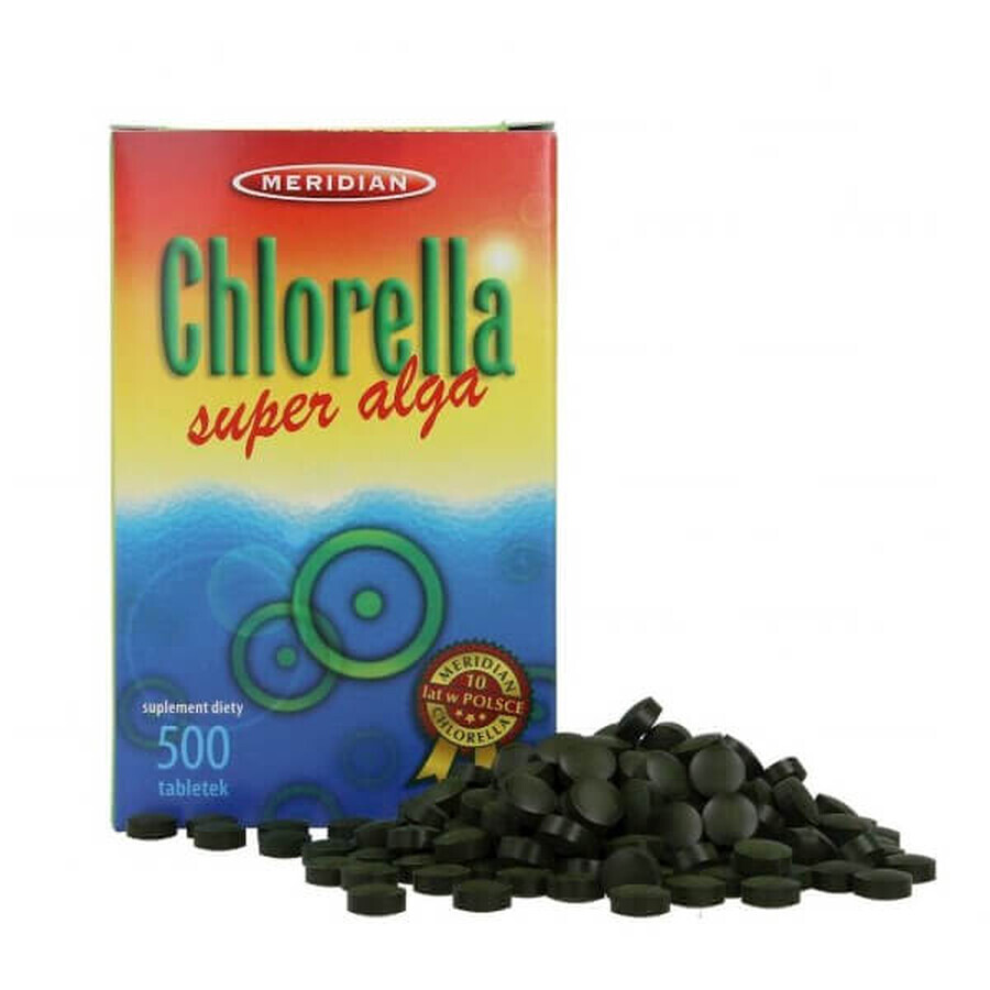 Chlorella, gepresste Alge, 500 Tabletten