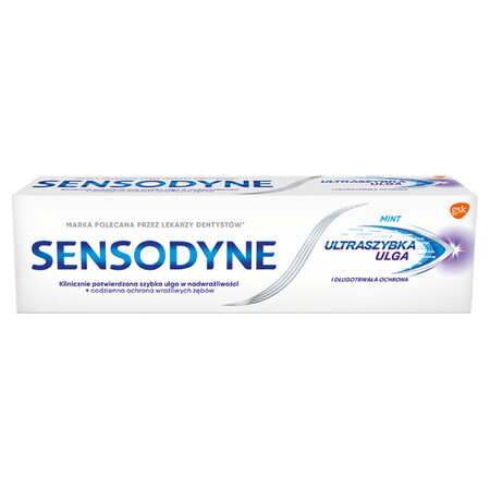 Sensodyne Ultrafast Relief, toothpaste for hypersensitive teeth, 75 ml