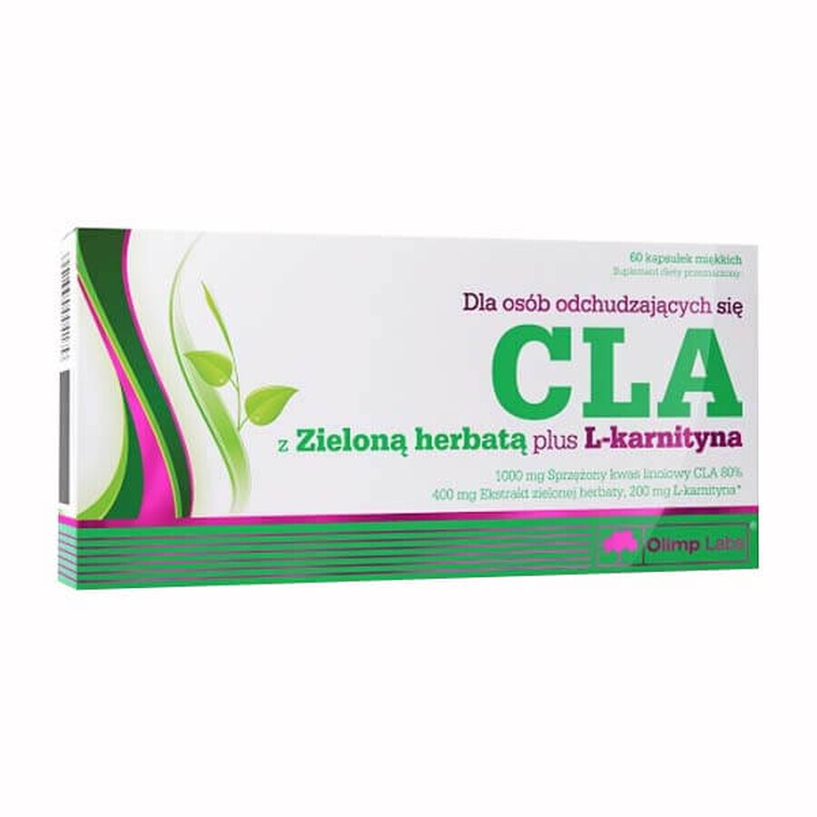 Olimp CLA with green tea plus L-carnitine, 60 soft capsules