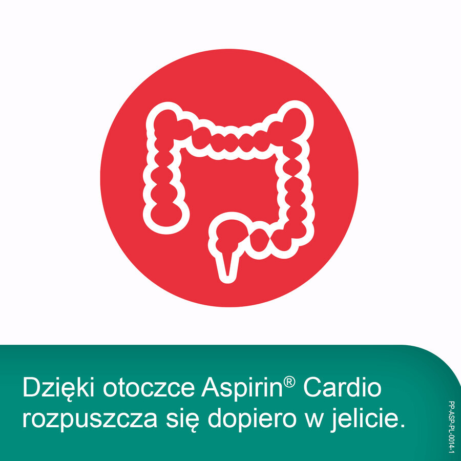 Aspirina Cardio 100 mg, 28 comprimidos recubiertos con película