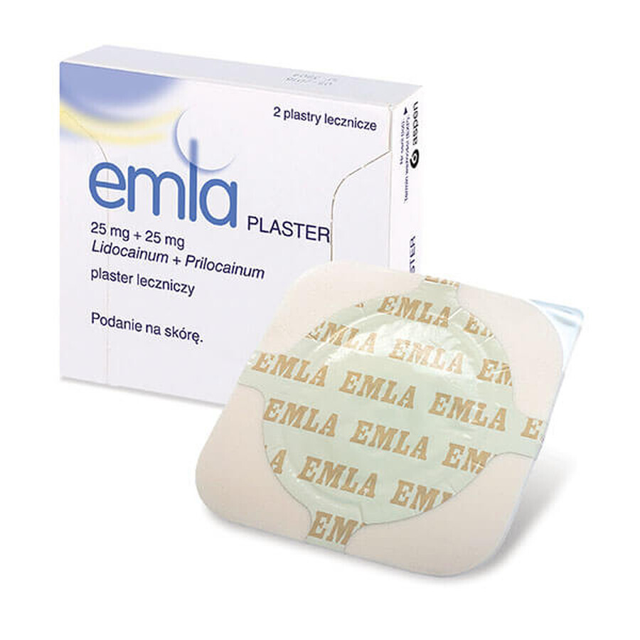 Emla 25 mg + 25 mg, Heilpflaster, 2 Stück