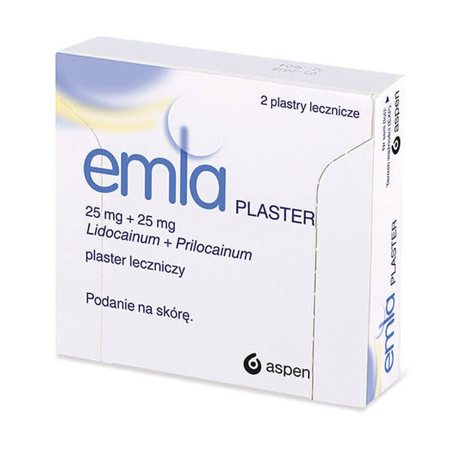 Emla 25 mg + 25 mg, Heilpflaster, 2 Stück