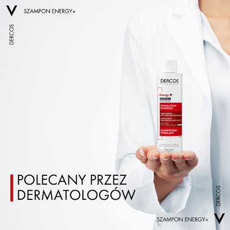 Șampon energizant împotriva căderii părului cu aminexil Energy+ Dercos, 200 ml, Vichy
