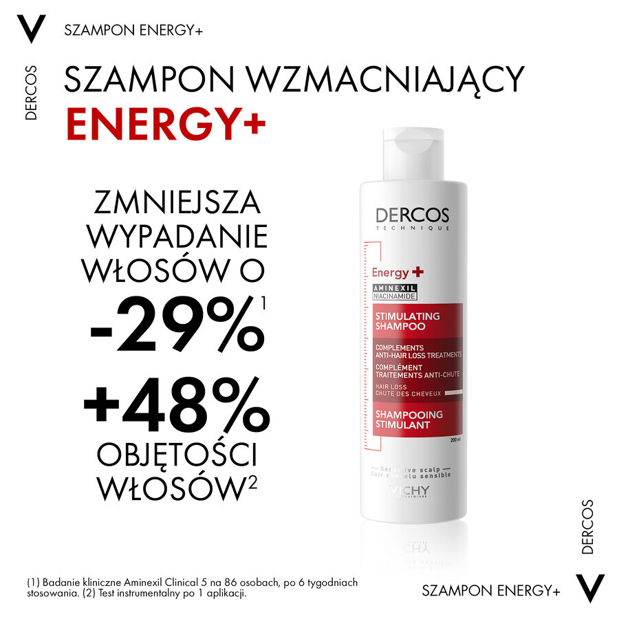 Vichy Dercos Shampooing énergisant et fortifiant, 200 ml