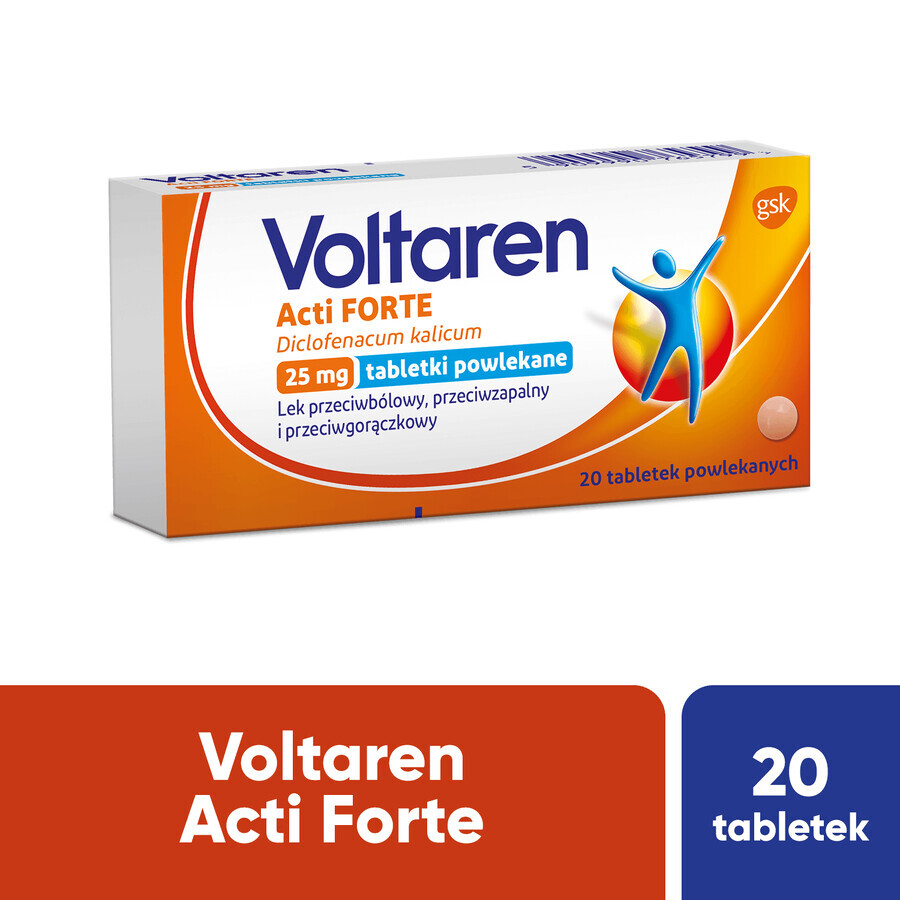 Voltaren Acti Forte 25 mg, 20 Filmtabletten