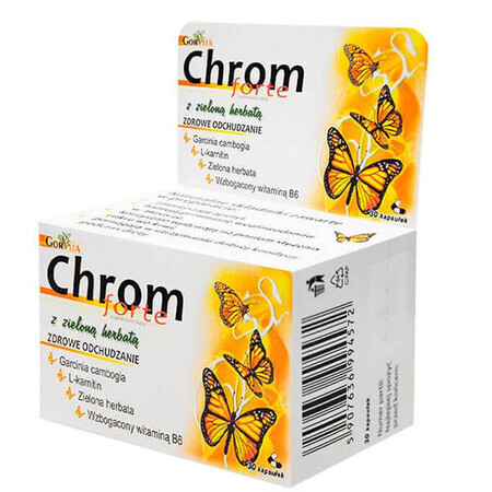 GorVita Chromium Forte mit Grünem Tee, 30 Kapseln