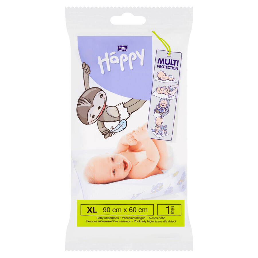 Bella Baby Happy, Hygieneauflage, 60 cm x 90 cm, 1 Stück