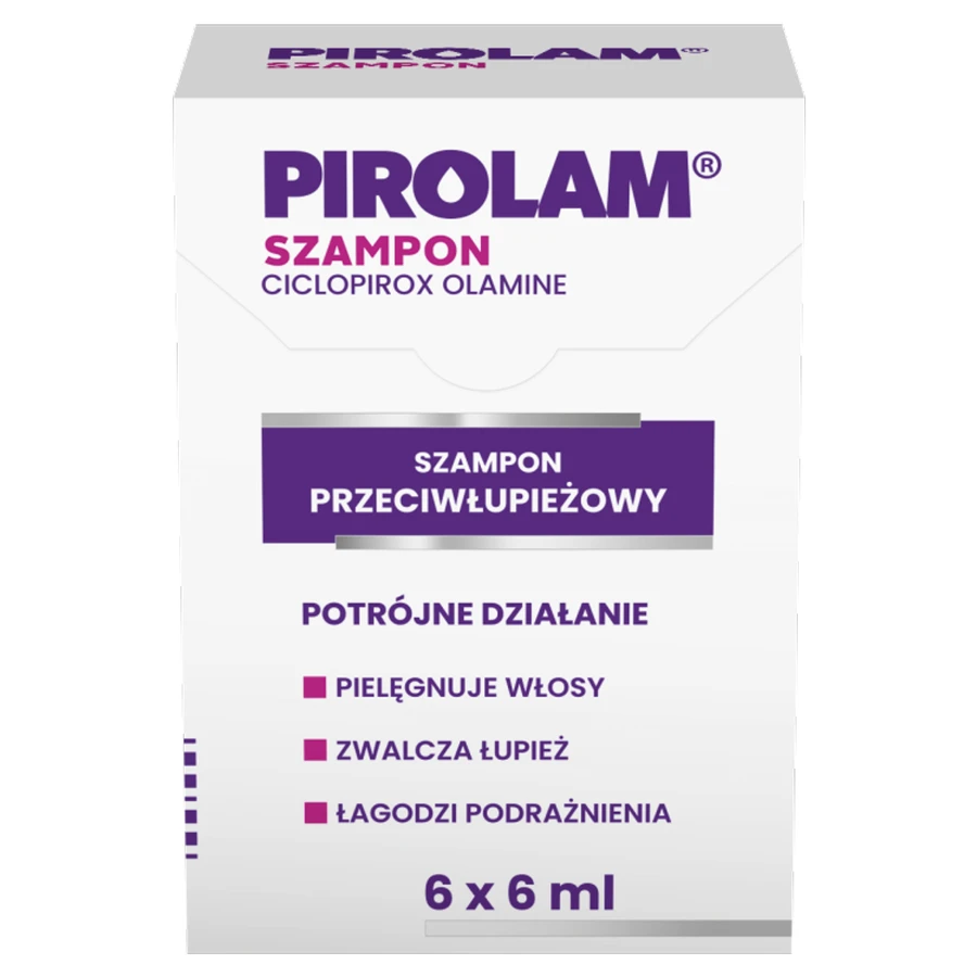 Pirolam, anti-dandruff shampoo, 6 sachets x 6 ml