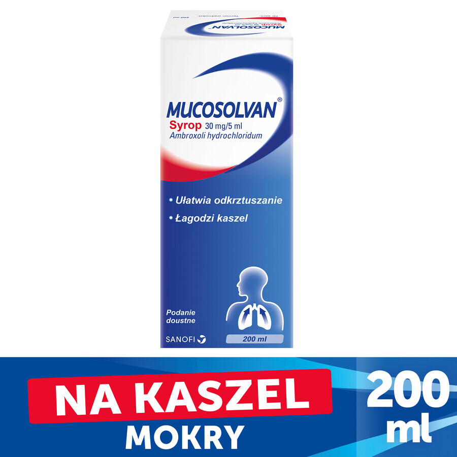 Mucosolvan 30 mg/5 ml, Sirup, 200 ml