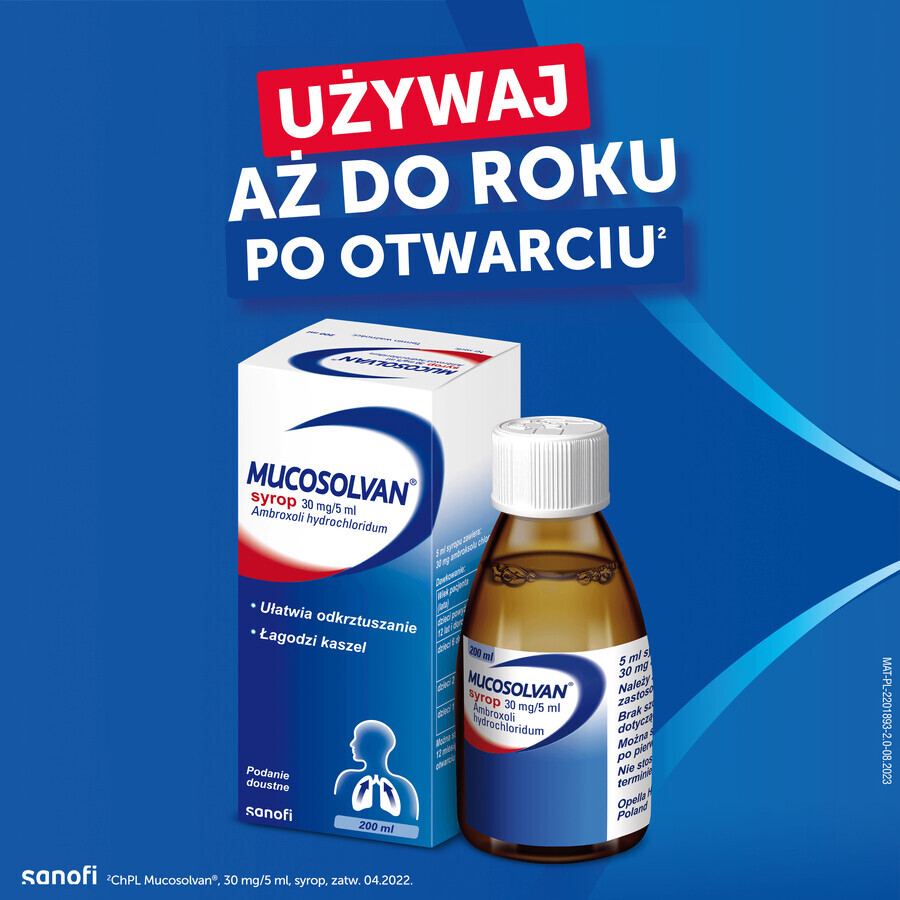 Mucosolvan 30 mg/5 ml, Sirup, 200 ml