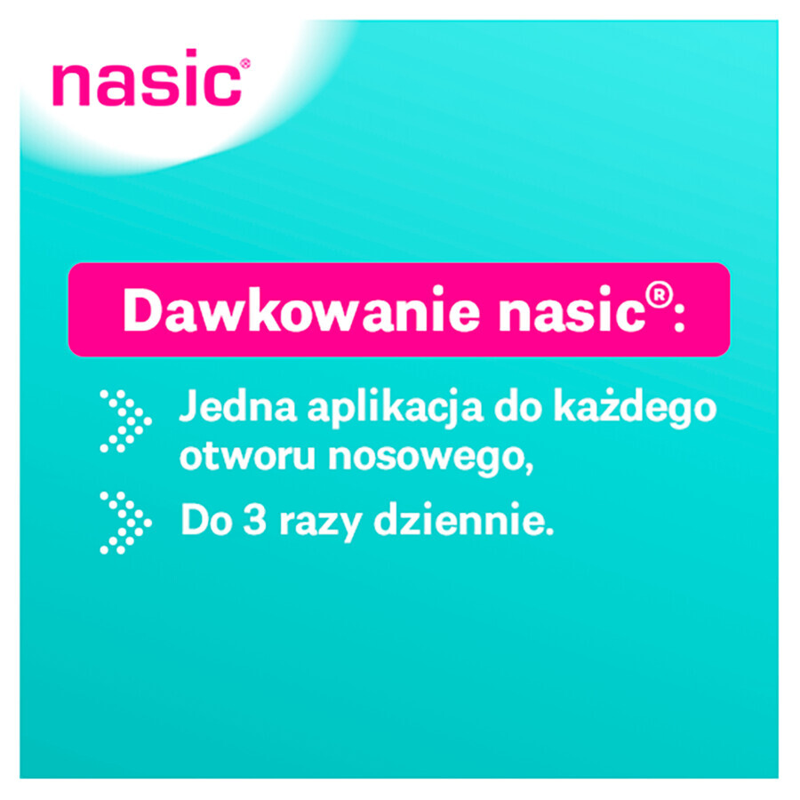 Nasic (0.1 mg + 5 mg)/dose, nasal spray, 10 ml