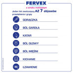 Fervex 500 mg + 200 mg + 25 mg, granules for oral solution, raspberry flavor, 8 sachets