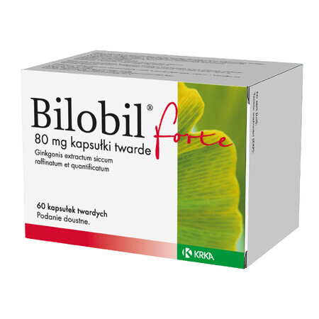 Bilobil Forte 80 mg, 60 cápsulas