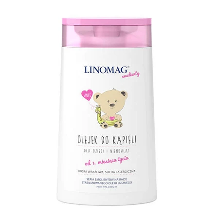 Linomag Emolients, Badeöl für Säuglinge und Kinder ab 1 Monat, 200 ml