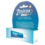 Zovirax Duo (50 mg + 10 mg)/g, Creme, 2 g 