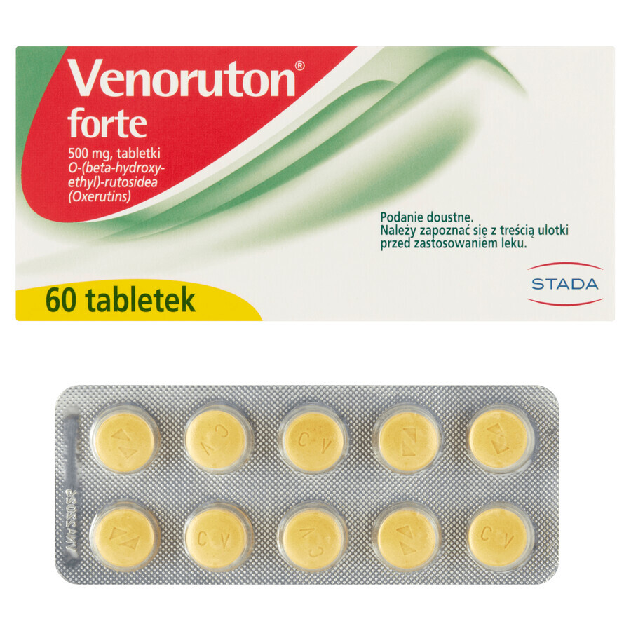 Venoruton Forte 500 mg, 60 tabletten