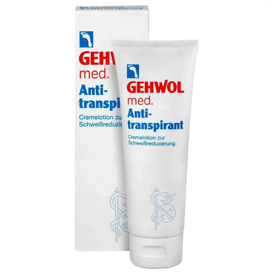 Gehwol med Anti-transpirant, anti-transpirant lotion voor voeten, 125 ml