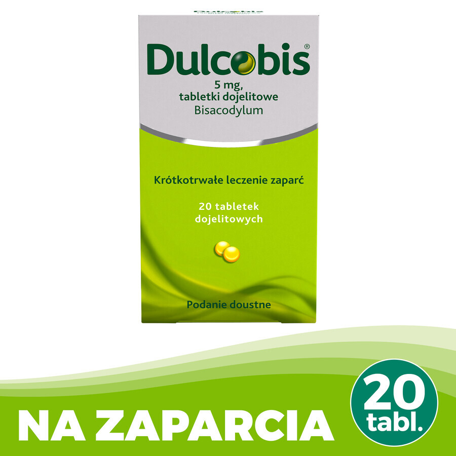 Dulcobis 5 mg, 20 Tabletten für den Magen-Darm-Trakt