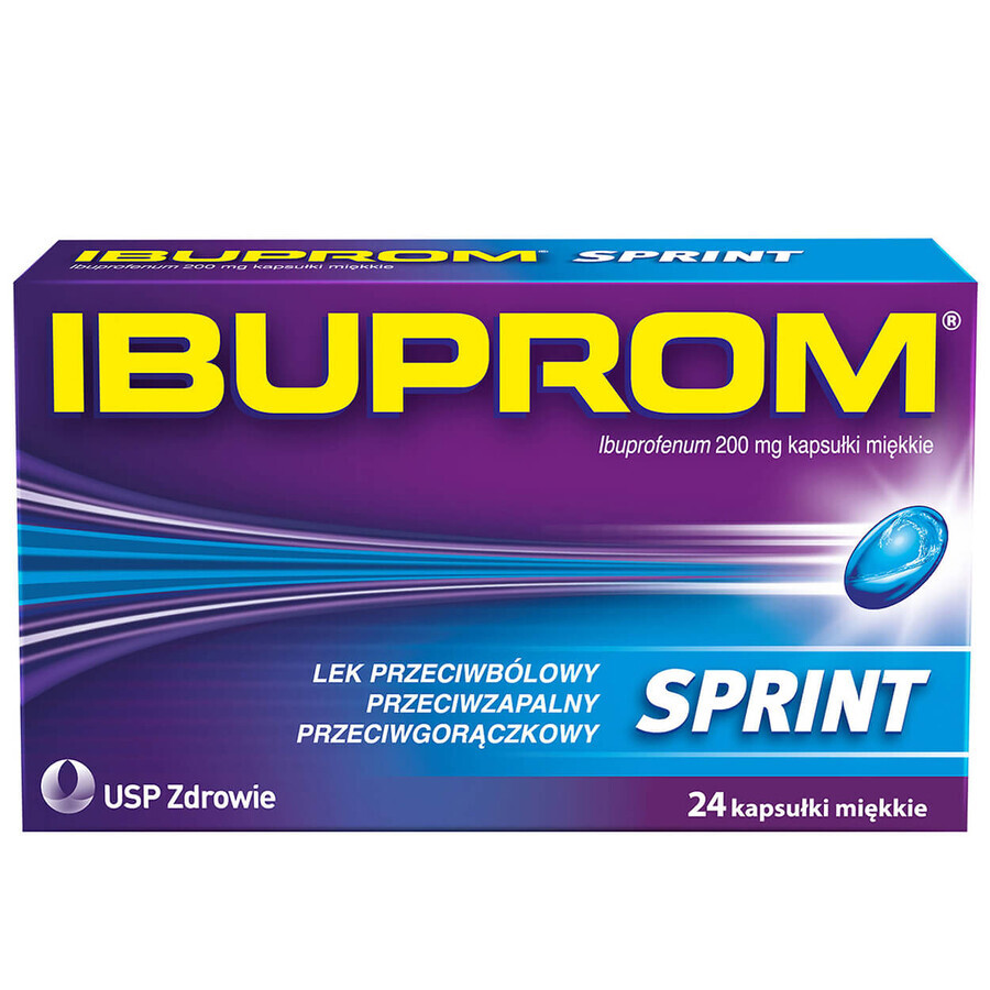 Ibuprom Sprint 200 mg, 24 soft capsules