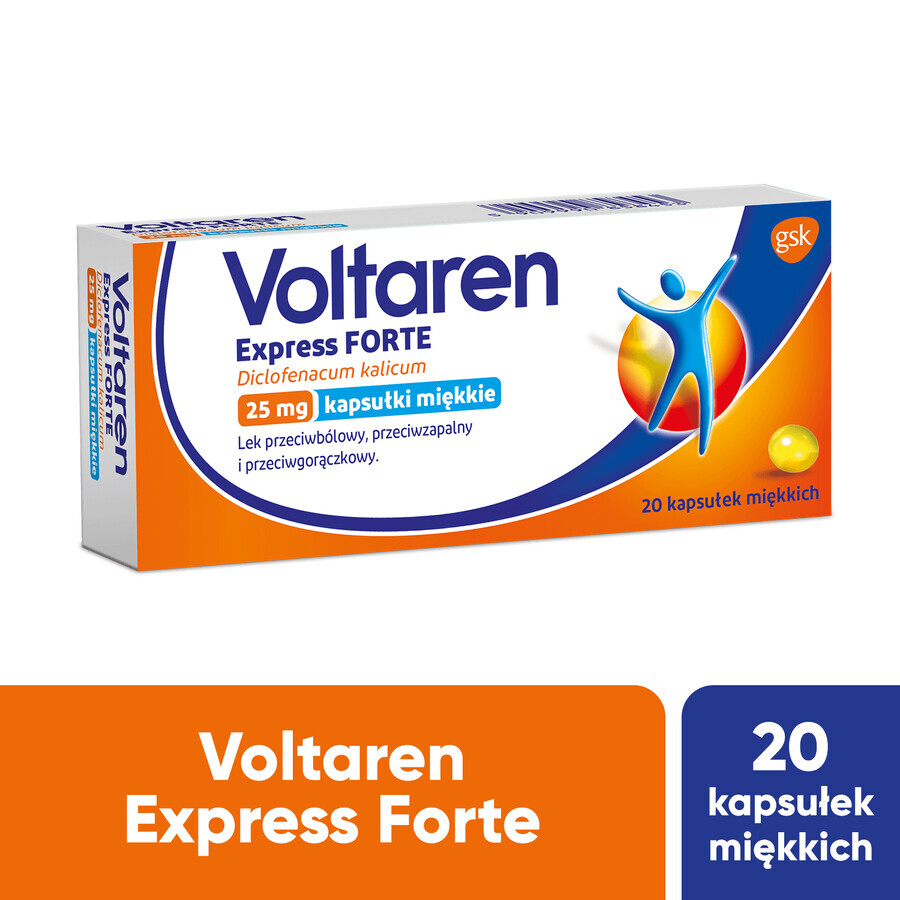 Voltaren Express Forte 25 mg, 20 Weichkapseln