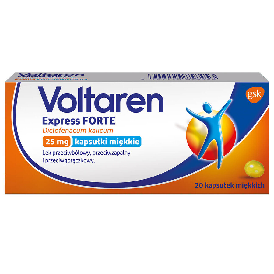 Voltaren Express Forte 25 mg, 20 Weichkapseln