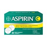 Aspirina C 400 mg + 240 mg, 20 comprimidos efervescentes