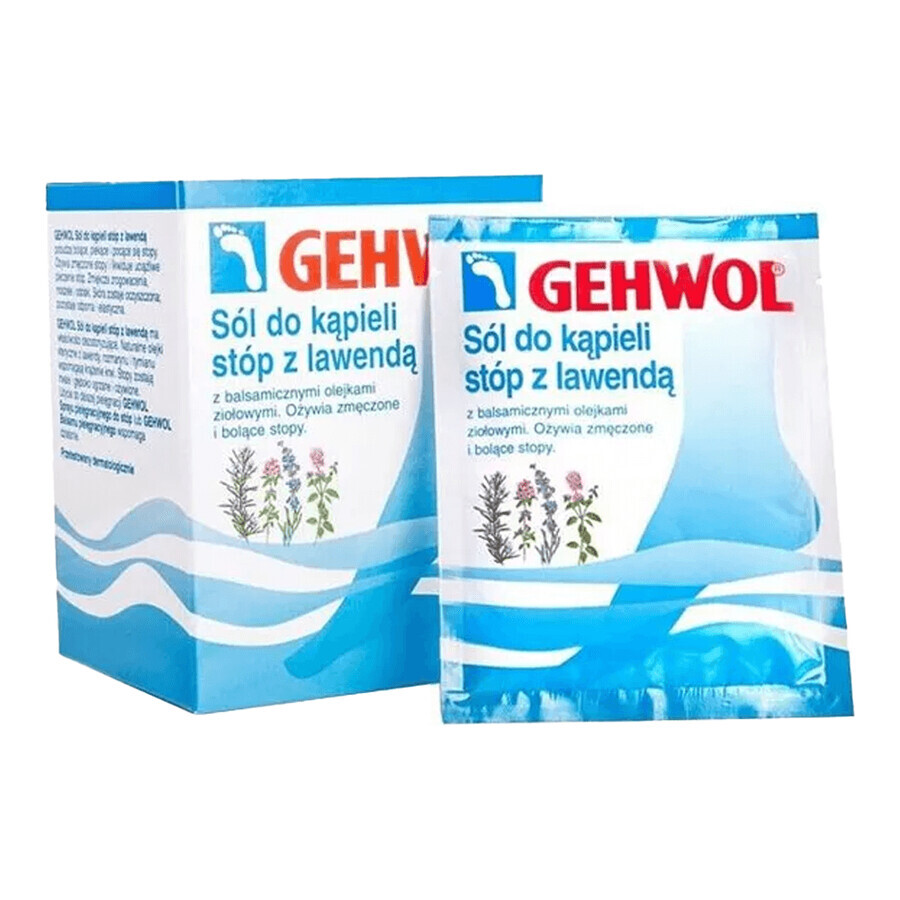 Gehwol, sare de baie pentru picioare cu lavandă, 20 g x 10 pliculețe