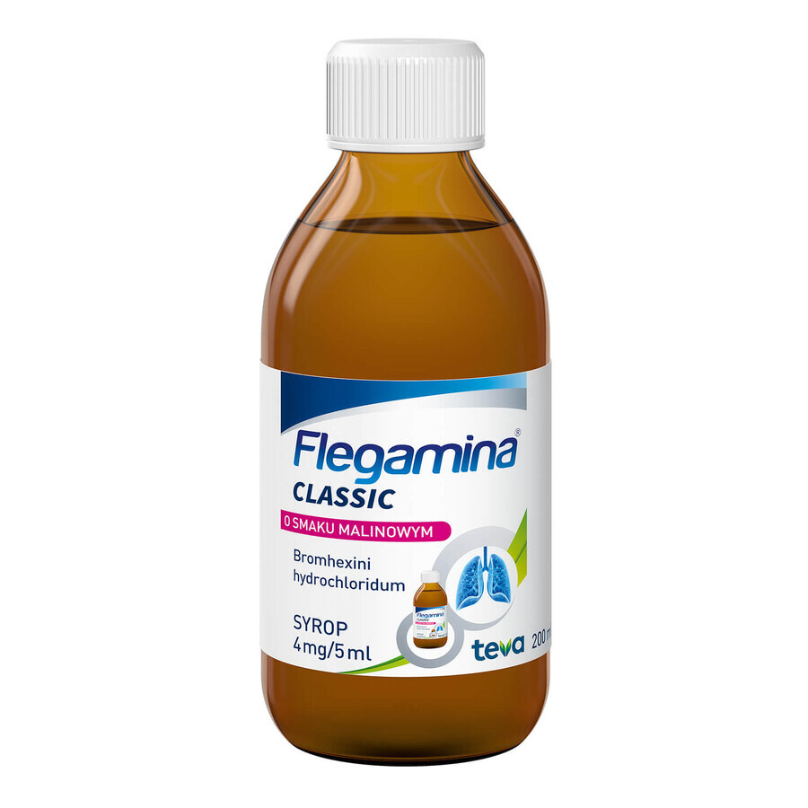 Flegamina Classic Himbeergeschmack 4 mg/ 5 ml, Sirup, 200 ml