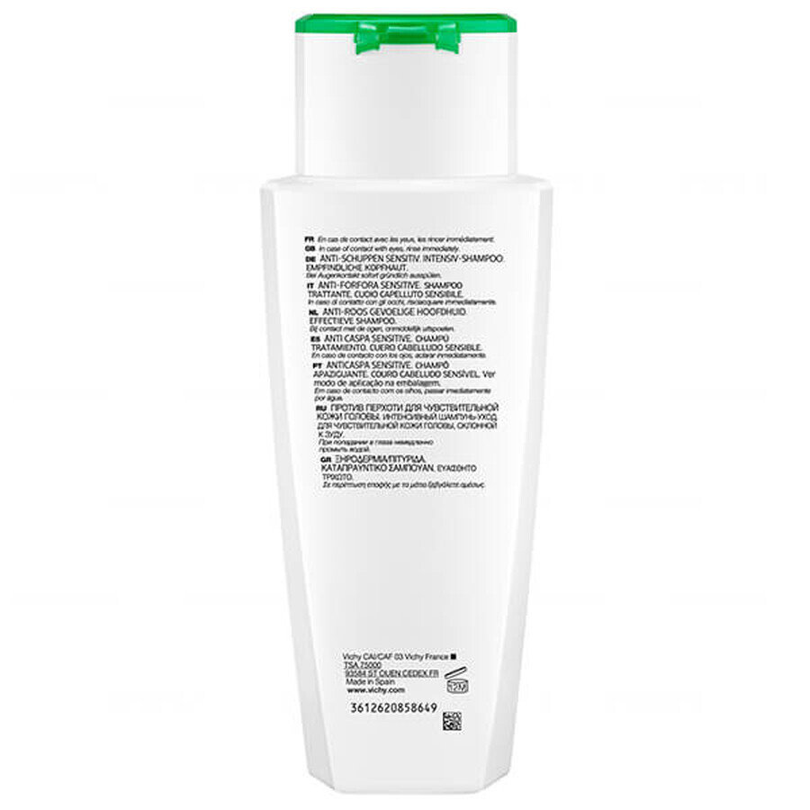 Vichy Dercos Sensitive, șampon anti-mătreață, piele sensibilă, 200 ml