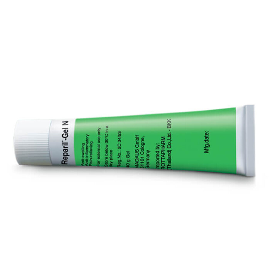 Reparil Gel N (0.01 g + 0.05 g)/g, gel, 40 g