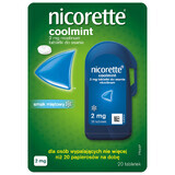 Nicorette Coolmint 2 mg, 20 tablets