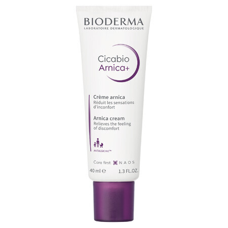 Bioderma Cicabio Arnica+, crema rigenerante per lividi, gonfiori e contusioni, 40 ml