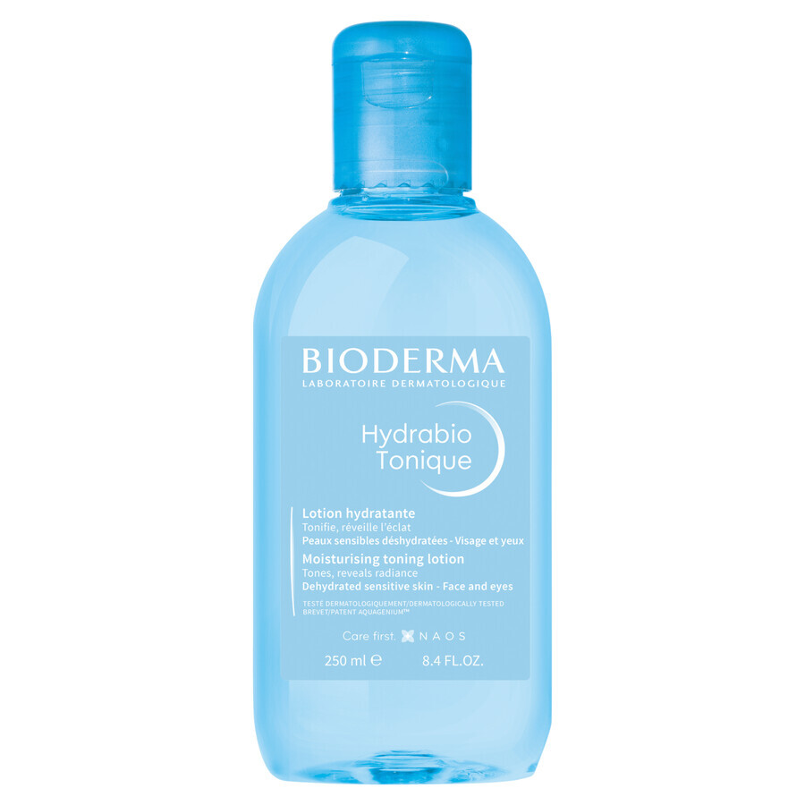 Bioderma Hydrabio Tonique, feuchtigkeitsspendendes Tonikum, feuchtigkeitsarme und empfindliche Haut, 250 ml