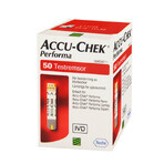 Accu-Chek Performa, tiras reactivas para glucómetro, 50 piezas