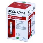 Accu-Chek Performa, tiras reactivas para glucómetro, 50 piezas