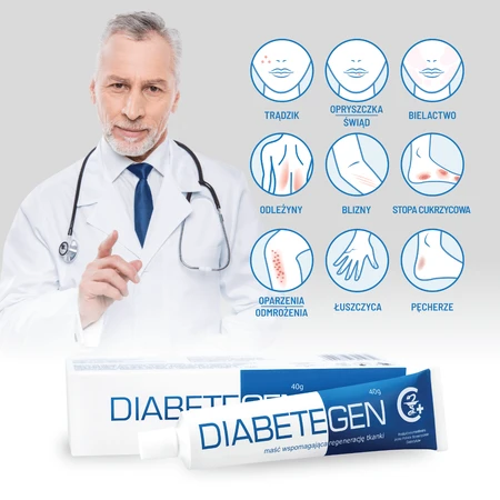 Diabetegen, pommade favorisant la régénération des tissus, 40 g