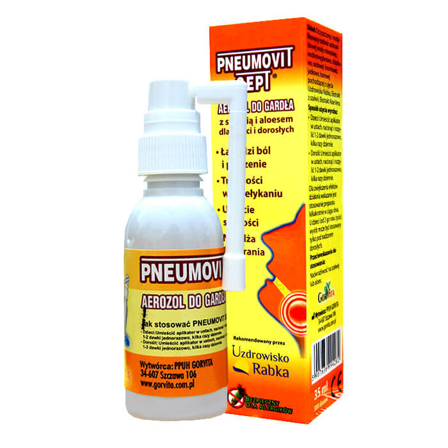 Pneumovit Sept, aerosol for the throat, 35 ml