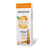 Vitamin C Leucht- und Anti-Aging-Fläschchen, 7 Stück, Elmiplant