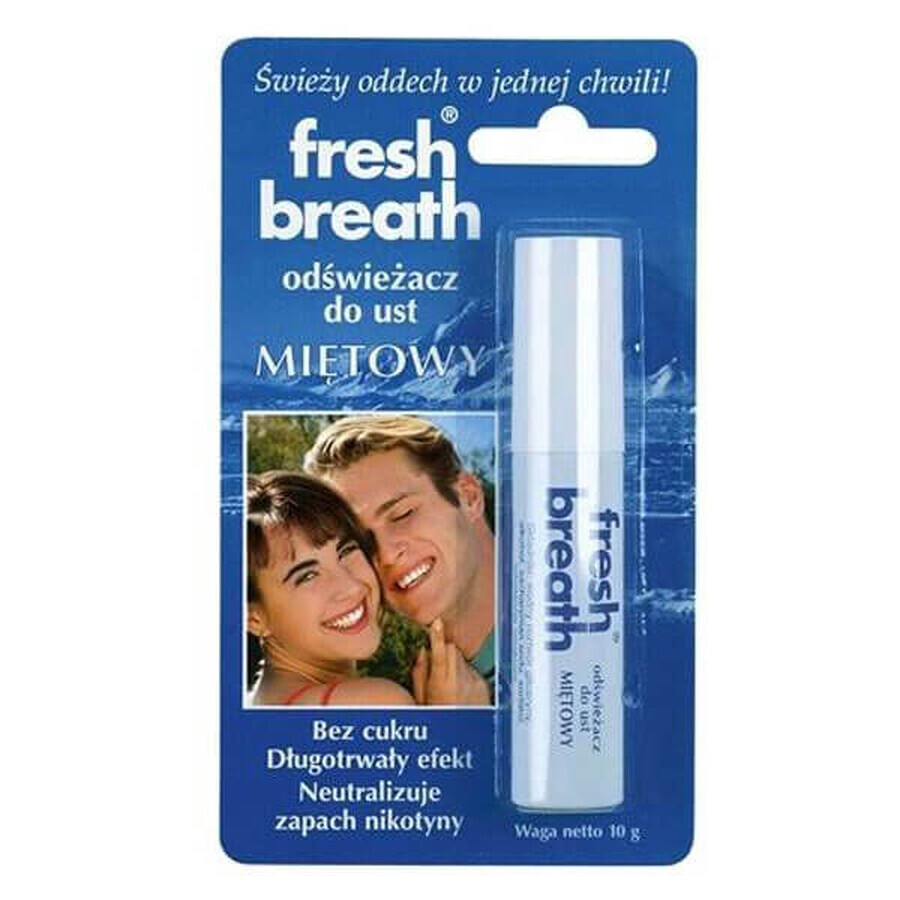 Fresh breath, mouth deodorant, mint, 10 g