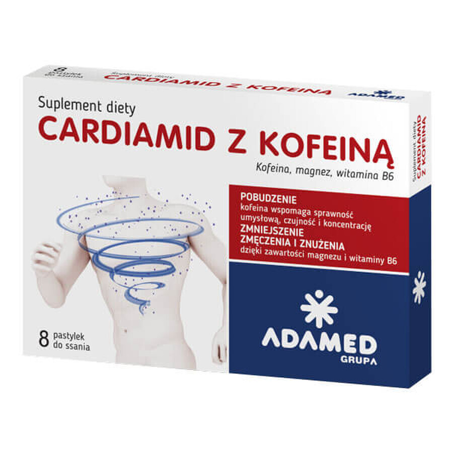 Cardiamid mit Koffein, 8 Lutschtabletten