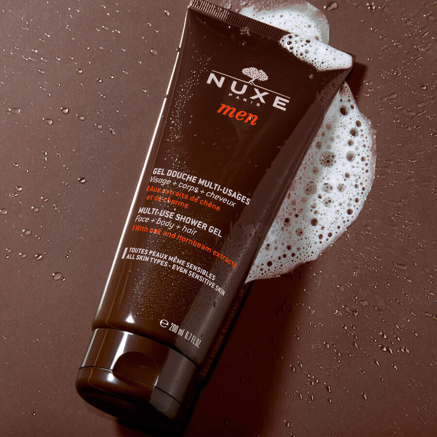 Nuxe Men, gel douche multifonctionnel, 200 ml