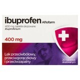 Ibuprofen Aflofarm 400 mg, 20 irritated tablets